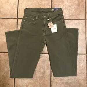 Men's Faherty Stretch Terry 5-Pocket Garment Dyed Pants OLIVE-Size 28